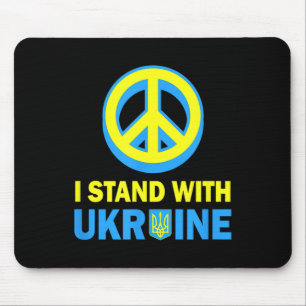 I Stand With Ukraine Shirt Ukrainian Flag No War I Mouse Pad