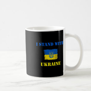 I Stand With Ukraine Shirt Ukrainian Flag Support  Coffee Mug