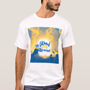 I Stand With Ukraine - Show Your Support.  T-Shirt
