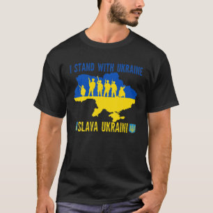 I Stand With Ukraine Slava Ukraini Glory To Ukrain T-Shirt