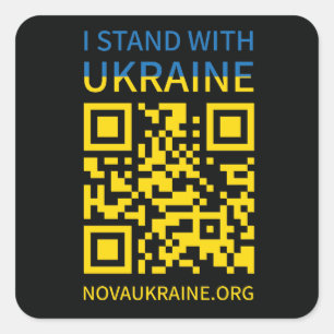 I Stand with Ukraine Stickers