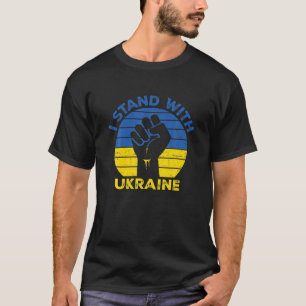 I Stand With Ukraine Stop War Ukrainian Lover Supp T-Shirt