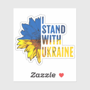 I stand with Ukraine. Sunflower a symbol of Peace.