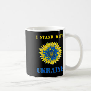 I Stand With Ukraine Sunflower Retro Floral Ukrain Coffee Mug