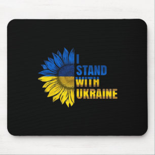 I Stand With Ukraine Sunflower Support Ukrainian F Mouse Pad