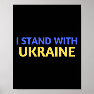 I Stand With Ukraine Support And Pray For Ukraine  Poster