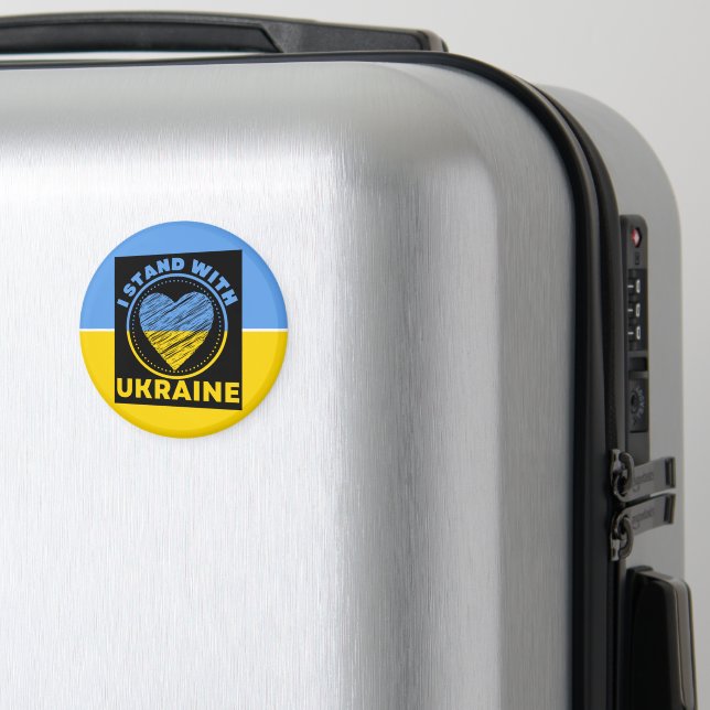 I STAND WITH UKRAINE - SUPPORT MAGNET (In Situ (Luggage))