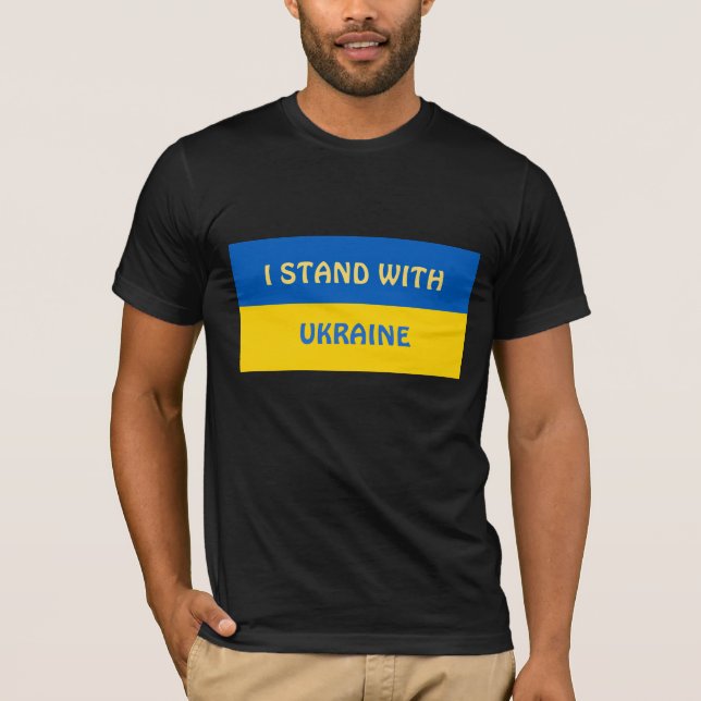 I Stand with Ukraine | Support   T-Shirt (Front)