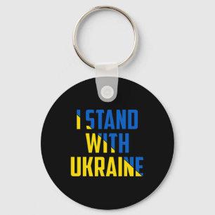 I Stand With Ukraine - Support Ukraine - Pray For Key Ring