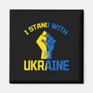 I Stand With Ukraine - Support Ukraine - Pray For Magnet