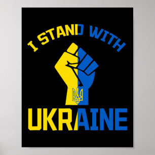 I Stand With Ukraine - Support Ukraine - Pray For  Poster