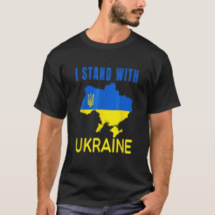 I Stand With Ukraine Support UKRAINE T-Shirt