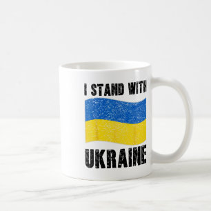 I Stand With Ukraine Support Ukraine Ukrainian Fla Coffee Mug