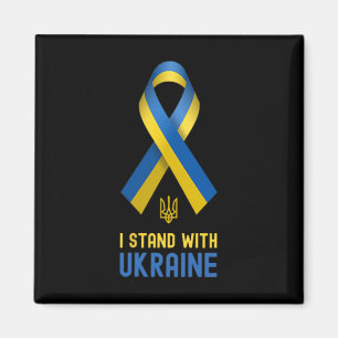 I Stand With Ukraine Support Ukraine War Ukrainian Magnet