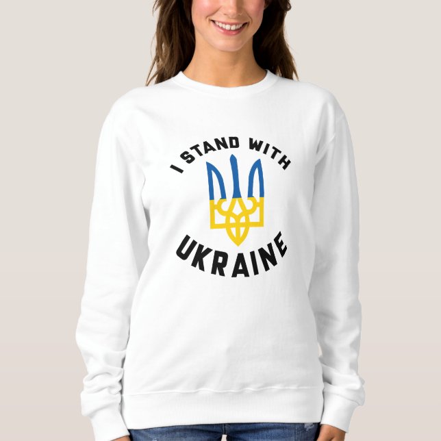 I Stand With Ukraine Sweatshirt (Front)