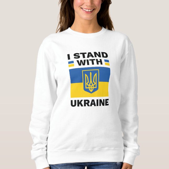 I Stand With Ukraine Sweatshirt (Front)