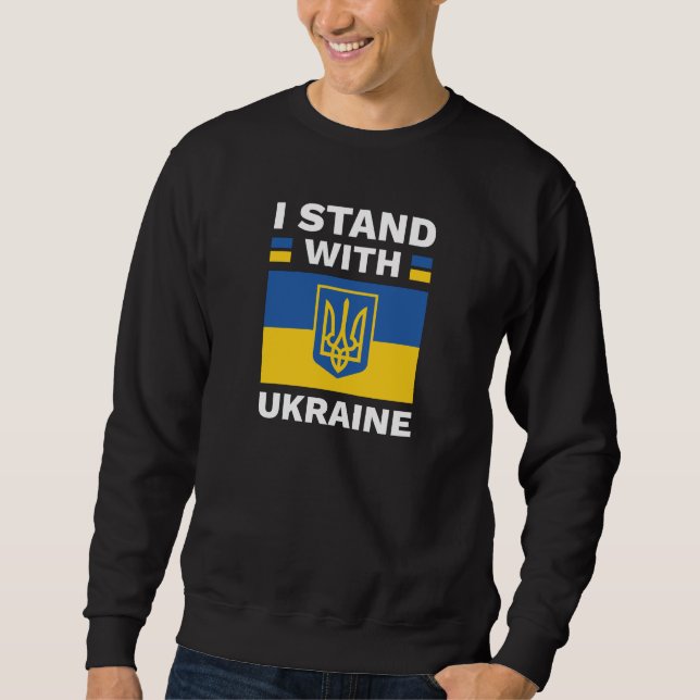 I Stand With Ukraine Sweatshirt (Front)