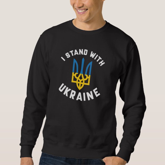 I Stand With Ukraine Sweatshirt (Front)