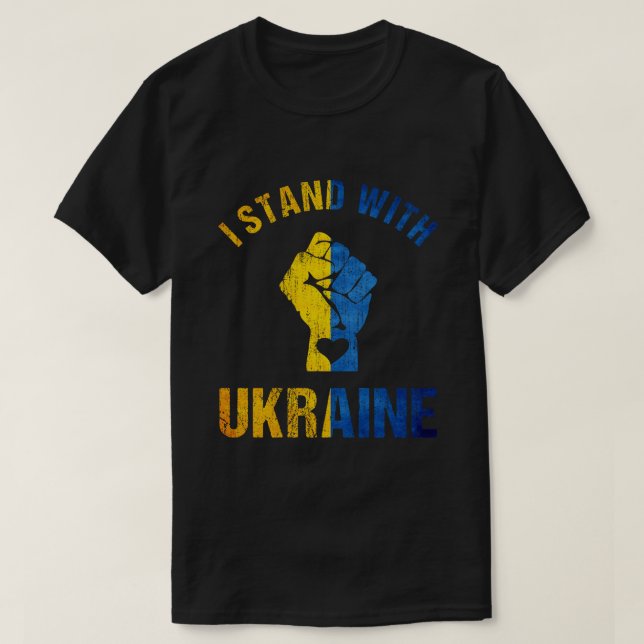 I Stand With Ukraine T-Shirt (Design Front)