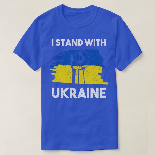 I Stand With Ukraine T-Shirt (Design Front)