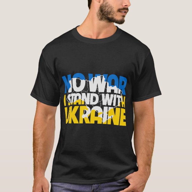 I-Stand-With-Ukraine- T-Shirt (Front)