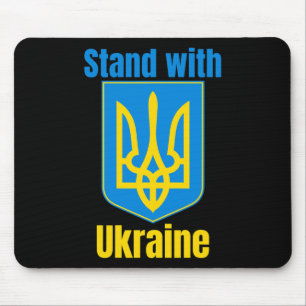 I Stand With Ukraine Tee Shirt I Support Ukrainian Mouse Pad