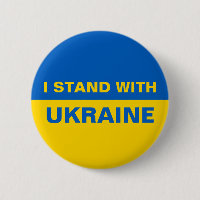 I Stand with Ukraine Ukrainian Flag