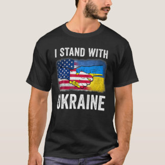 I Stand With Ukraine Ukrainian Flag Lover Support T-Shirt