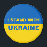 I Stand with Ukraine Ukrainian Flag Magnet<br><div class="desc">I Stand with Ukraine Ukrainian Flag</div>