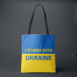 I Stand with Ukraine Ukrainian Flag Tote Bag<br><div class="desc">I Stand with Ukraine Ukrainian Flag</div>