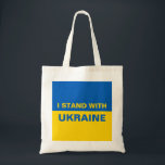 I Stand with Ukraine Ukrainian Flag Tote Bag<br><div class="desc">I Stand with Ukraine Ukrainian Flag</div>