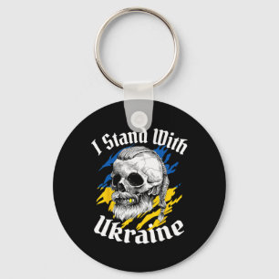 I Stand With Ukraine Ukrainian Flag Ukraine Viking Key Ring