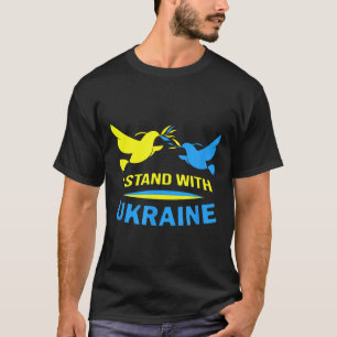 I Stand With Ukraine Ukrainian Peace Anti-war Ukra T-Shirt