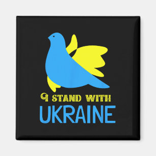 I Stand With Ukraine Ukrainian Peace Dove Ukrainia Magnet