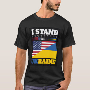 I Stand With Ukraine Us Ukraine Friendship T-Shirt