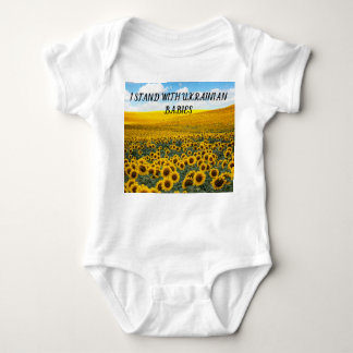 I STAND WITH UKRAINIAN BABIES BABY BODYSUIT