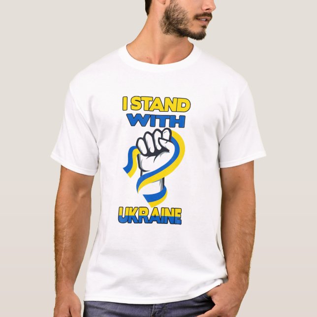 I STANDD WITH UKRAINE T-Shirt (Front)
