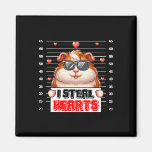 I Steal Cute Hearts Valentine Guinea Pig Sungles H Magnet