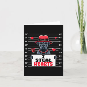 I Steal Cute Hearts Valentine's Day Cane Corso Own Card