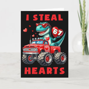 I Steal Hearts 67 Valentine’s Day 67 Meme 6 7 T-re Card