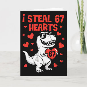 I Steal Hearts Dino Boys Dinosaur Valentines 67 To Card