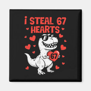 I Steal Hearts Dino Boys Dinosaur Valentines 67 To Magnet