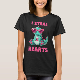 I Steal Hearts, Dino with Heart T-Shirt