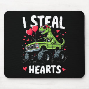 I Steal Hearts Kids Funny Trex Gifts For Boys Vale Mouse Pad