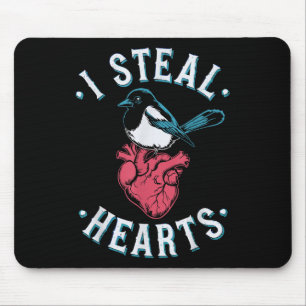 I Steal Hearts, Magpie Anatomical Heart Goth Valen Mouse Pad