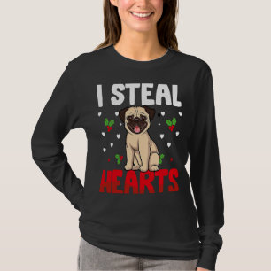 I Steal Hearts Pug Dog Valentines Day For Baby Boy T-Shirt