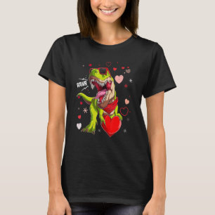 I Steal Hearts T rex Dinosaur Valentines Day Men K T-Shirt