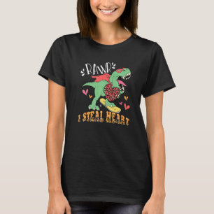 I Steal Hearts Trex Dino Baby Boy Trex Valentine T-Shirt