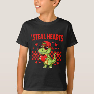 I Steal Hearts Valentine Dinosaur Cute Love Meme B T-Shirt