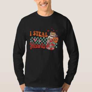 I Steal Hearts Xoxo Retro Groovy Valentines Day Dr T-Shirt